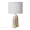 Hello Honey® 24" Abstract Sculptural Table Lamp with Drum Shade